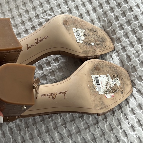 Sam Edelman Leather Yaro Block Sandals - Picture 4 of 5